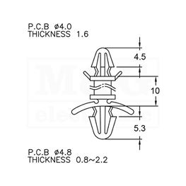 Slika za ODSTOJNIK Tip 6  10 MM