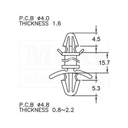 Picture of ODSTOJNIK Tip 6  15 MM