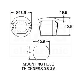 Picture of PLASTIČNA ZAŠTITNA KAPA Tip M16U