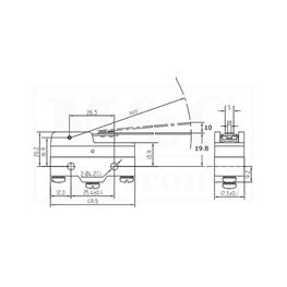 Picture of BAZNI MIKRO PREKIDAČ LZ15-GW24-B