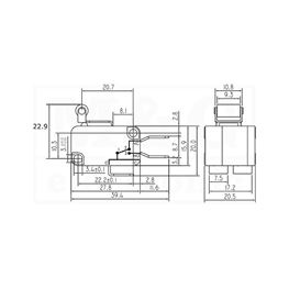 Picture of PREKIDAČ MIKRO KW7-3IIU-G06