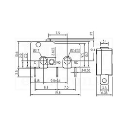 Slika za PREKIDAČ MIKRO KW12-0-C03