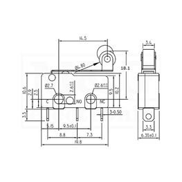 Slika za PREKIDAČ MIKRO KW12-2-C03