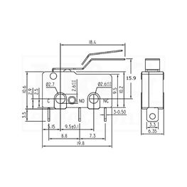 Picture of PREKIDAČ MIKRO KW12-4-C03