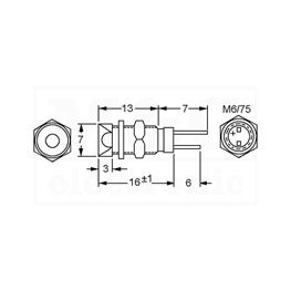 Slika za KUĆIŠTE LE DIODE METALNO 3MM U NIKL