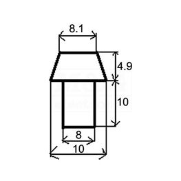 Slika za KUĆIŠTE LE DIODE METALNO 5MM