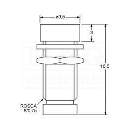 Slika za KUĆIŠTE LE DIODE METALNO 5MM U CRNO