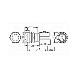 Picture of KUĆIŠTE LE DIODE METALNO 8MM U CRNO