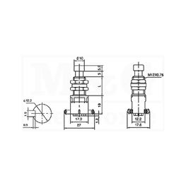 Slika za TASTER METALNI 2A 250V