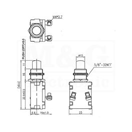 Slika za TASTER METALNI A3-27B-07