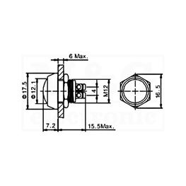 Picture of TASTER METALNI ONPOW GQ12B-10/S