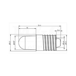 Picture of SIJALICA LED E10 Tip LL 6V AC/DC BELA