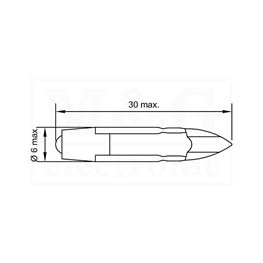 Slika za SIJALICA LED T5,5 24V AC/DC BELA TOPLA