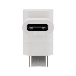 Slika za USB ADAPTER C MUŠKI / C ŽENSKI UGAONI BELI