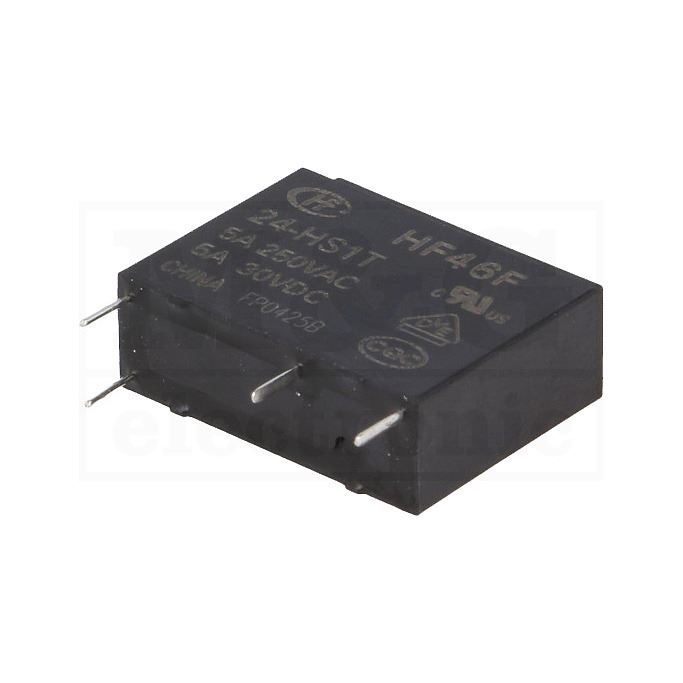 thumbnail image 2 of Hongfa HF46F Power Relays – 12V & 24V DC, 5A, 4-Pin – Unbranded/Generic – New 2 of 2