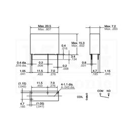 Slika za RELEJ PANASONIC ALDP105 1xNO 5A 5V