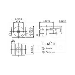 Slika za INFRA RED DIODA IR67-21C Smd