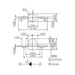 Slika za INFRA RED DIODA IR91-21C Smd