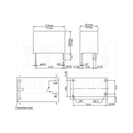 Picture of RELEJ FUJITSU JV-05S-K-T SPST 5A 5V 83,3R