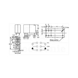 Picture of RELEJ PANASONIC JW2SN 2XU 5A 12V