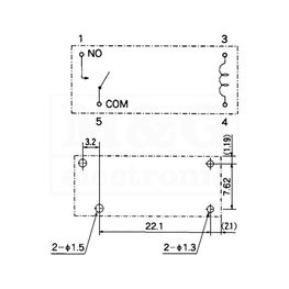 Slika za RELEJ TAKAMISAWA JS24MNK SPST-NO 8A 24V