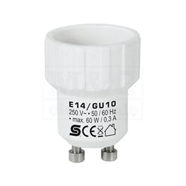 Slika za ADAPTER GRLA SIJALICE E14 NA GU10