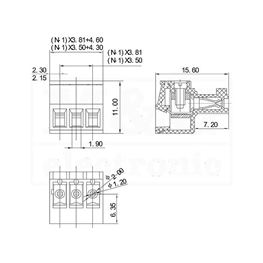 Slika za SISTEM KLEMA UGAONA 3,5mm 6 POL