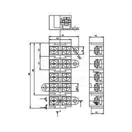 Slika za BLOK TERMINAL 2X5 KONTAKTA