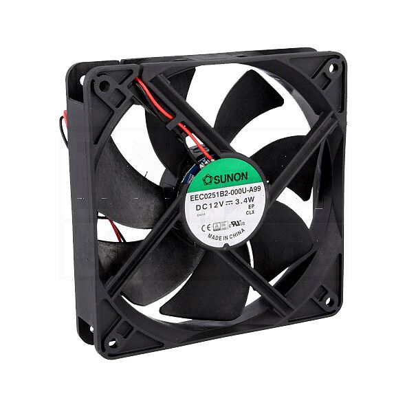 Ventola Di Raffreddamento YOUNG LIN DFS122512M 120x120x25mm - DC12V 0.3A 2 Pin (Nuova, Senza Confezione Originale)