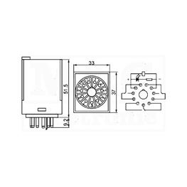 Picture of RELEJ ASIAON 60.13-3N 3xU 10A 24V DC