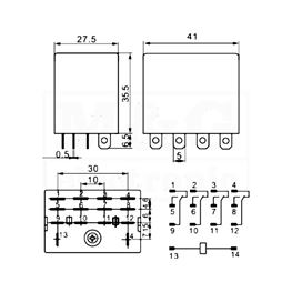 Picture of RELEJ ASIAON LY4-DC24 10A 24V DC