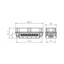 Slika za KONEKTOR AMPHENOL C146-10A016 102 1