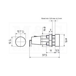 Picture of KUCIŠTE OSIGURAČA 5X20 PANEL PTF35