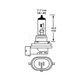 Slika za SIJALICA ZA AUTO H11 12V 55W