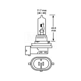 Slika za SIJALICA ZA AUTO H9 12V 65W