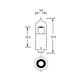 Slika za SIJALICE ZA AUTO BA9S H10W 12V 10W