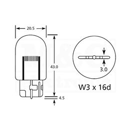 Picture of SIJALICA ZA AUTO T20 12V 21W