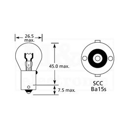 Picture of SIJALICA ZA AUTO BA15S 24V 21W