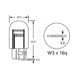 Picture of SIJALICA ZA AUTO T20 12V 21/5 W