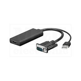 Slika za ADAPTER-KONVERTOR HDMI > VGA+AUDIO