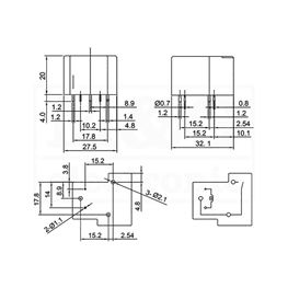 Slika za RELEJ GOODSKY GU-SH-124DM 1xNO 30A 24V