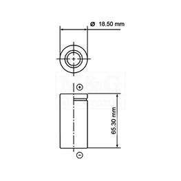 Picture of BATERIJA LITIJUM 3.6V 3000mAh -15A INR18650-30Q SAMSUNG