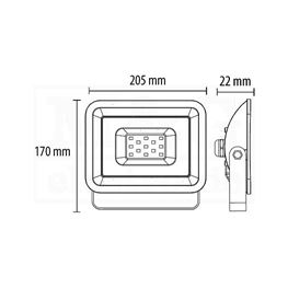 Slika za LED REFLEKTOR PROSTO CRNI 50W