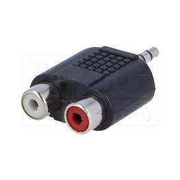 Slika za UTIKAČ 3,5 STEREO / 2X UTIČNICA ČINČ