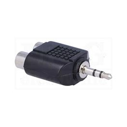 Slika za UTIKAČ 3,5 STEREO / 2X UTIČNICA ČINČ