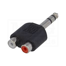 Slika za UTIKAČ 6,3 STEREO / 2X UTIČNICA ČINČ