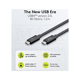 Slika za KABL USB C MUŠKI - USB C MUŠKI HS 4.0 1,2m