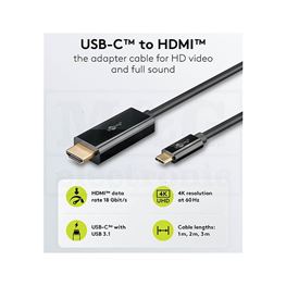 Slika za USB ADAPTER KABL USB C - HDMI 4K 60Hz   1m