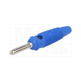 Slika za UTIKAČ BANANA 4 MM BUELA 20 K PLAVI