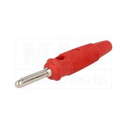 Slika za UTIKAČ BANANA 4 MM BUELA 20 K CRVENI